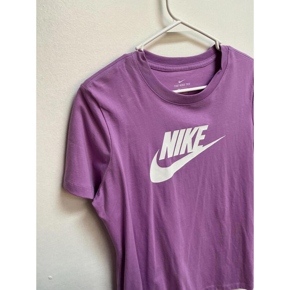 Nike Purple Logo T-Shirt - Comfortable & Stylish Large Fast Free Shipping
